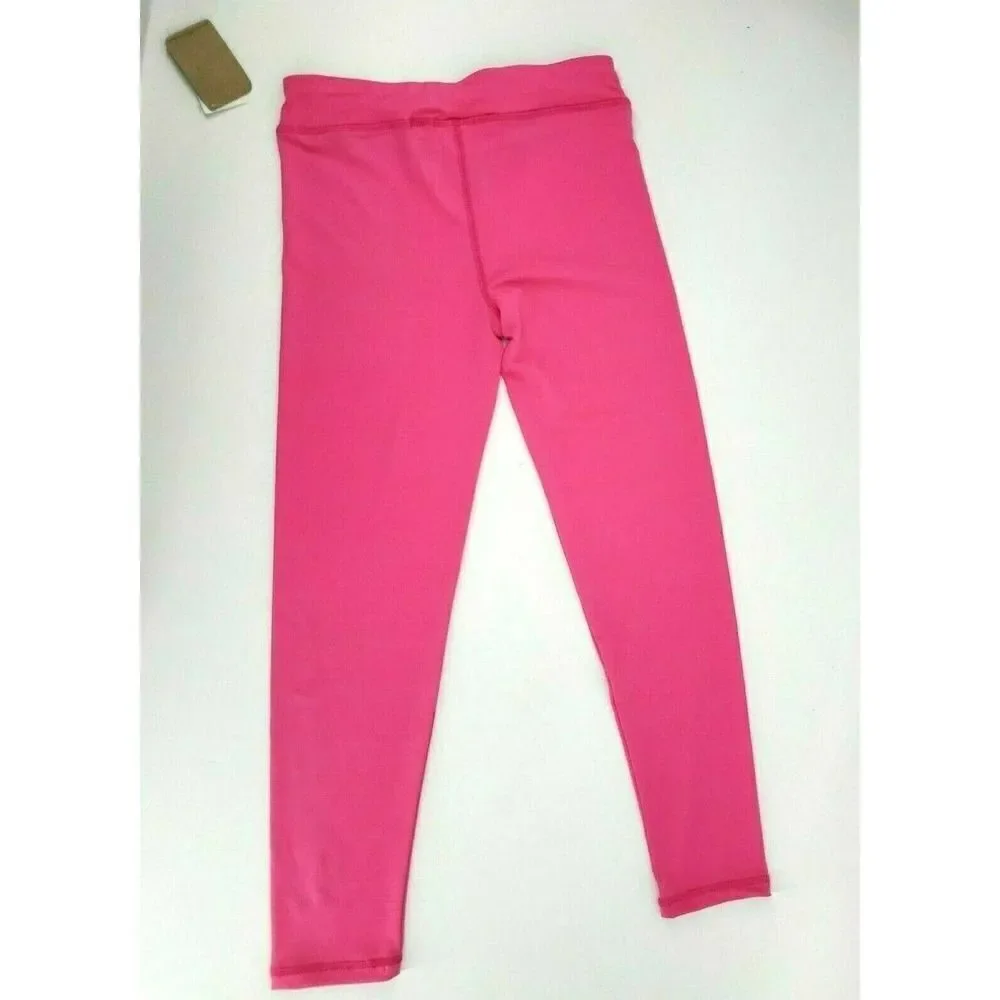 NEW Reebok Girls Pink Sweatpants Size 12 Large Work Out Black‎ Spell Out Gym